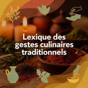 Lexique des gestes culinaires traditionnels