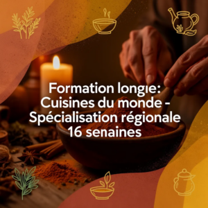 Formation longue: Cuisines du monde - Spécialisation régionale 16 semaines