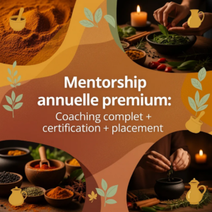 Mentorship annuelle premium: Coaching complet + certification + placement
